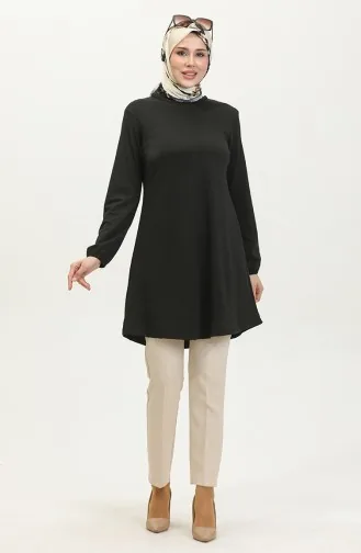 تونيك سادة مطاط الأكمام  8722-01 أسود 8722-01