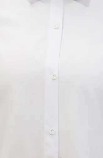 تونيك بأزرار  6122-05 أبيض 6122-05