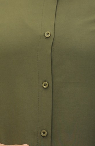Tunique A Boutons Viscose 6110-07 Khaki 6110-07