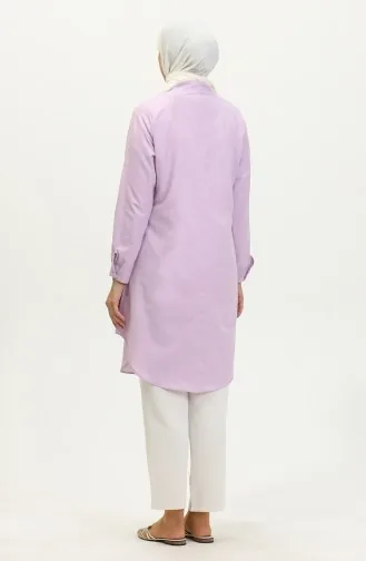 Tunique A Boutons Col Judge 6112-04 Lilas 6112-04