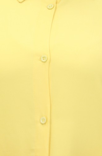 Viscose Tuniek Met Knoop 6110-06 Geel 6110-06