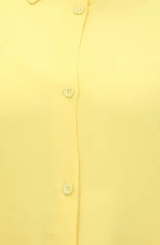 Viscose Tuniek Met Knoop 6110-06 Geel 6110-06