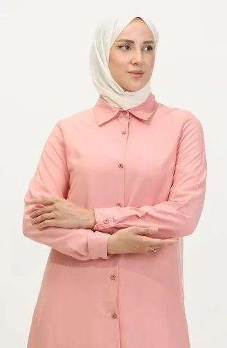 تونيك فيسكوز بأزرار 6110-12 سلموني 6110-12