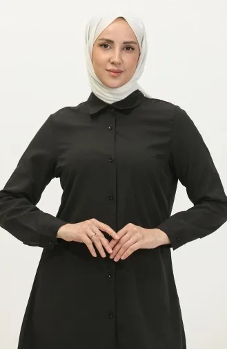 Buttoned Tunic 6122-06 Black 6122-06