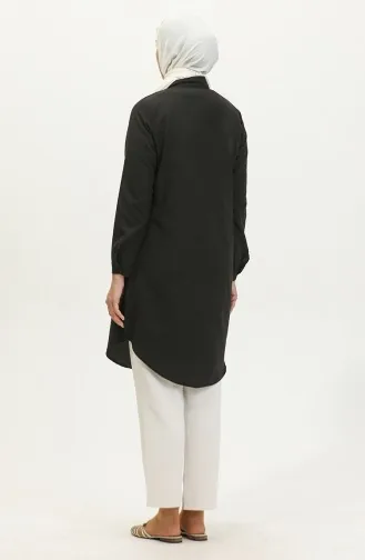 Buttoned Tunic 6122-06 Black 6122-06