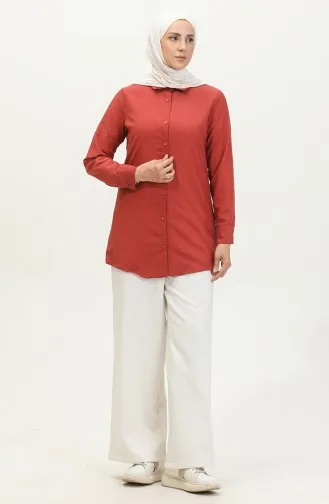 Tuniek Met Knopen 6111-03 Donker Uienleer 6111-03