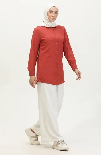 Tuniek Met Knopen 6111-03 Donker Uienleer 6111-03