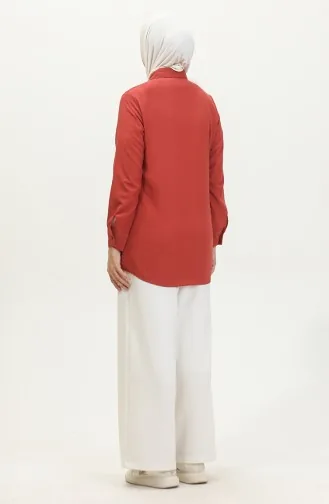 Tuniek Met Knopen 6111-03 Donker Uienleer 6111-03