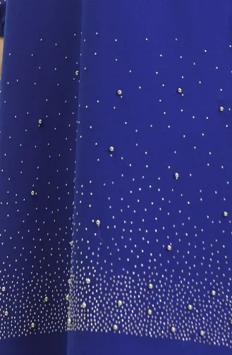 Taş Baskılı Araboy Abiye Tunik Pantolon İkili Takım 0409-03 Saks