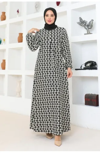 Vera A Pile Elbise 9001-05 Beyaz