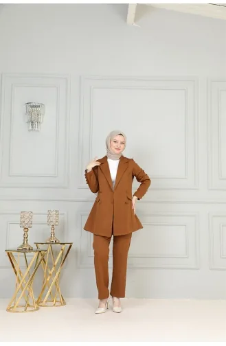 İkili Lena Takım Brc2411 2411-01 Kahverengi