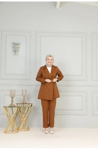 İkili Lena Takım Brc2411 2411-01 Kahverengi