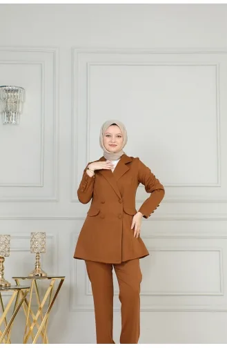 İkili Lena Takım Brc2411 2411-01 Kahverengi