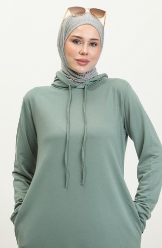 Robe Sport A Capuche Deux Fils 0190-20 Vert 0190-20