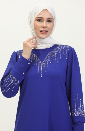 Steinbedrucktes Kleid 0406-05 Saks 0406-05