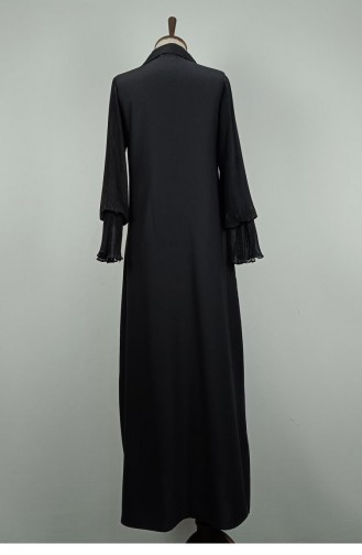 Grote Maat Jurk Met Stenen Detail Aan De Voorkant Zwart 7853 1317