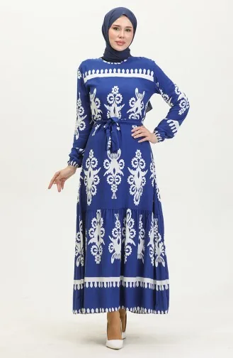 Robe Viscose à Motifs 81872-02 Saks 81872-02