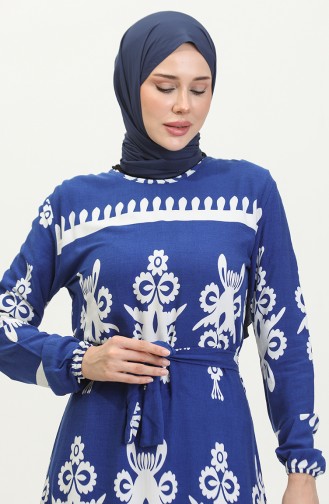 Gemustertes Viskosekleid 81872-02 Saks 81872-02
