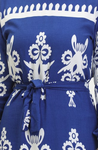 Gemustertes Viskosekleid 81872-02 Saks 81872-02