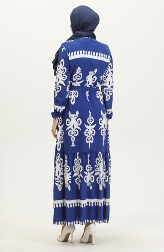 Gemustertes Viskosekleid 81872-02 Saks 81872-02