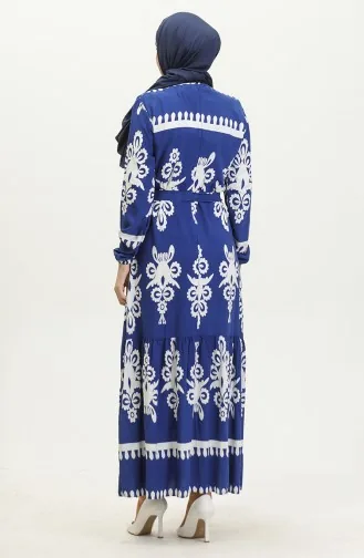 Robe Viscose à Motifs 81872-02 Saks 81872-02