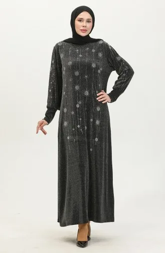 Stone Silvery Dress 0408-01 Black 0408-01
