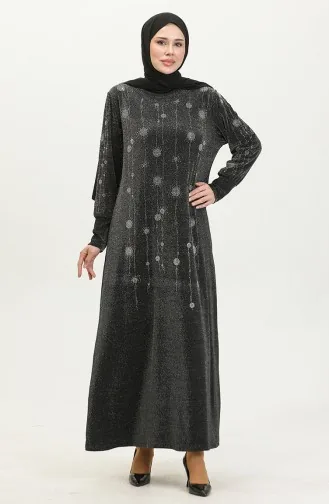 Stone Silvery Dress 0408-01 Black 0408-01