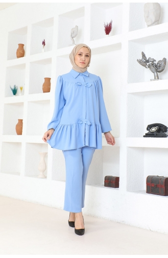 Double Suit With Frilly Skirt Brc1316 1316-02 Baby Blue 1316-02