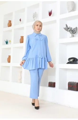 Double Suit With Frilly Skirt Brc1316 1316-02 Baby Blue 1316-02