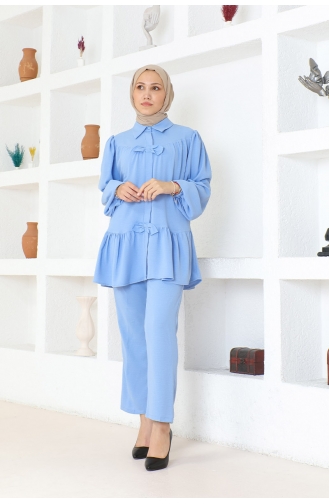 Double Suit With Frilly Skirt Brc1316 1316-02 Baby Blue 1316-02