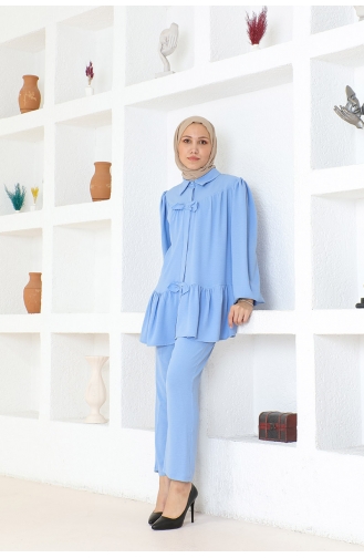Double Suit With Frilly Skirt Brc1316 1316-02 Baby Blue 1316-02