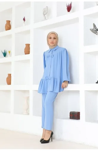 Double Suit With Frilly Skirt Brc1316 1316-02 Baby Blue 1316-02