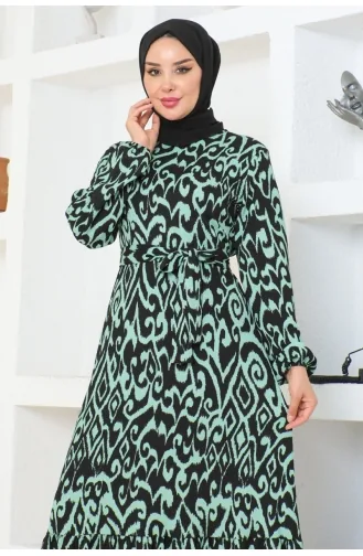 Neva Wrap Dress 9003-01 Green 9003-01