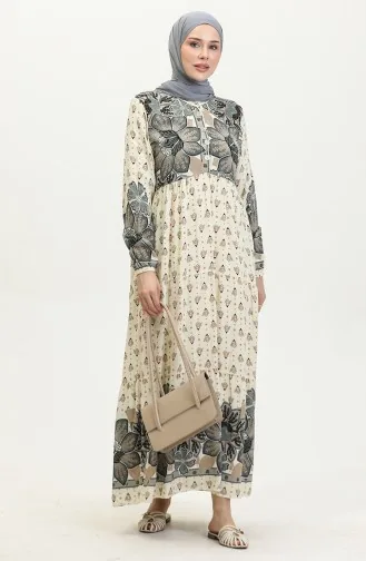 فستان بنقش أزهار  4093-01 انترسيت 4093-01