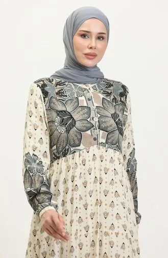 فستان بنقش أزهار  4093-01 انترسيت 4093-01