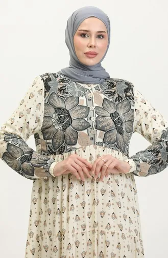 فستان بنقش أزهار  4093-01 انترسيت 4093-01