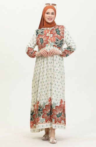 Kleid Mit Blumenmuster 4093-04 Fliese 4093-04