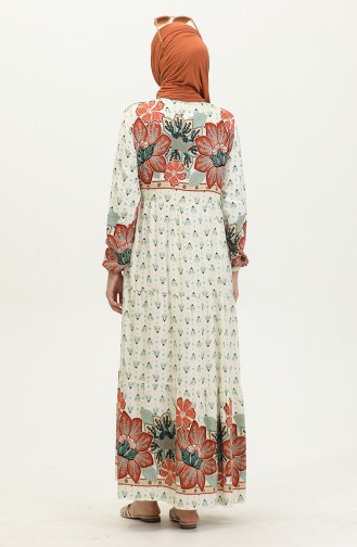 Kleid Mit Blumenmuster 4093-04 Fliese 4093-04