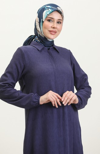 عباية سادة للمحجبات  24021-05 كحلي 24021-05