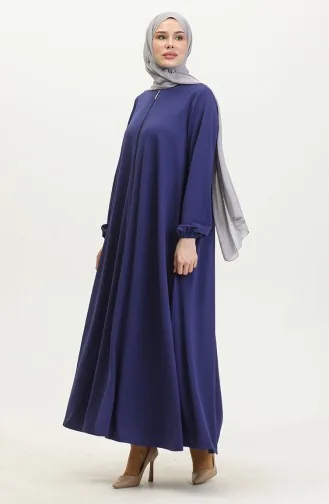 Doppelte Mevlana-Abaya Mit Reißverschluss 2029-03 Saks 2029-03