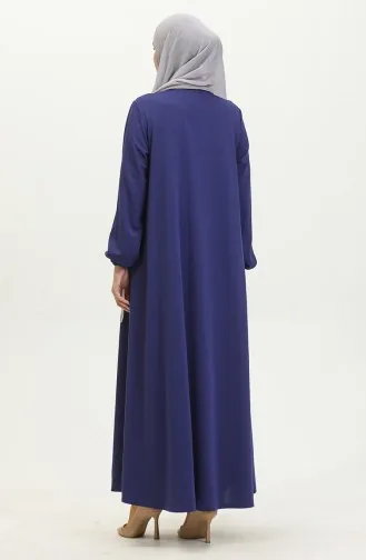 Doppelte Mevlana-Abaya Mit Reißverschluss 2029-03 Saks 2029-03