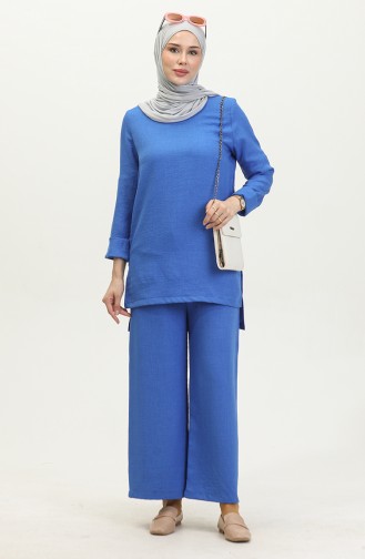 Aerobin Double Kol Tunik Pantolon ikili takım 2024-03 Saks