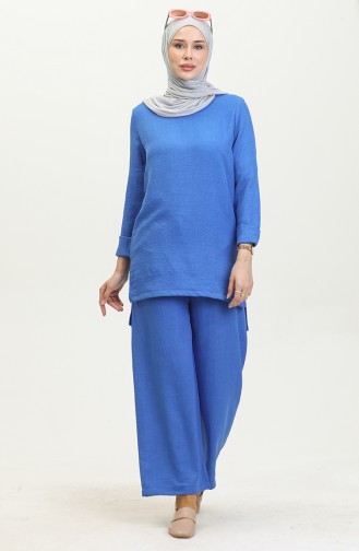 Aerobin Double Kol Tunik Pantolon ikili takım 2024-03 Saks