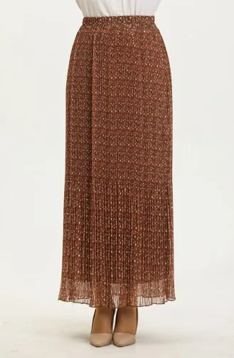 Pleated Skirt 0139-04 Cinnamon Color white 0139-04