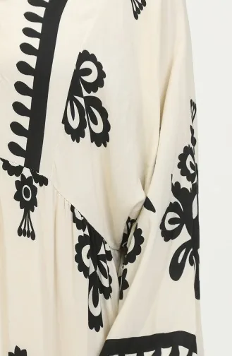 فستان بأكمام بالون  4091-06 بيج 4091-06