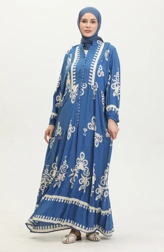 Robe Manches Ballon 4091-04 Indigo 4091-04