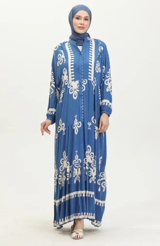 Robe Manches Ballon 4091-04 Indigo 4091-04