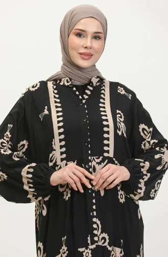 Robe Manches Ballon 4091-05 Noir 4091-05