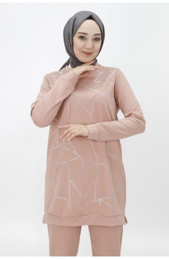 Ensemble Double Détail Rayure Pierre 70047-02 Poudre 70047-02