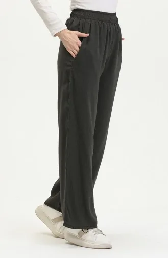 Sommerhose Mit Weitem Bein Und Elastischem Bund 2096-01 Anthrazit 2096-01